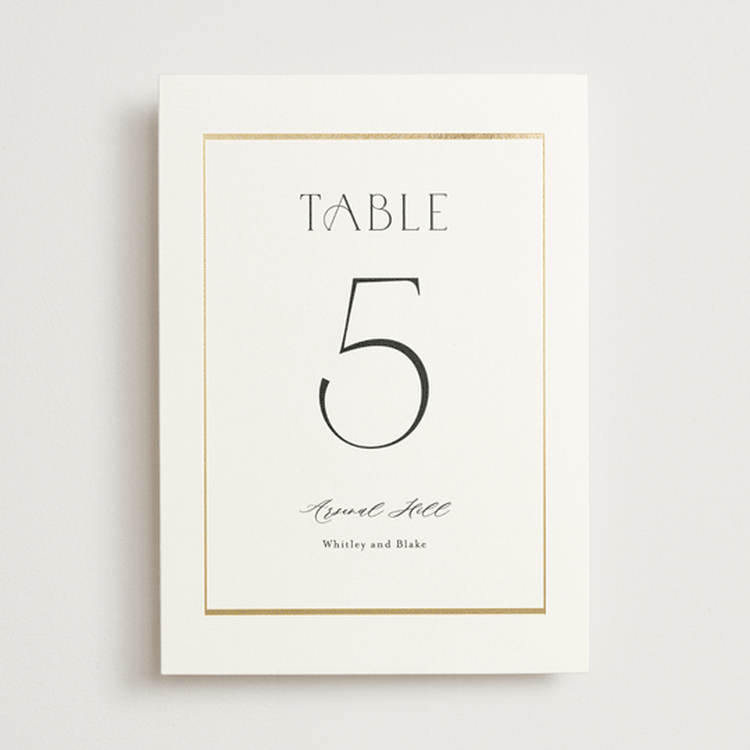 "Luster" - Table Numbers in Cotton by Stacey Meacham - Front