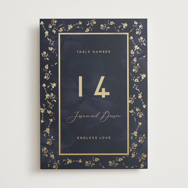 "After Midnight" - Table Numbers in Jewel by Susan Moyal - Front