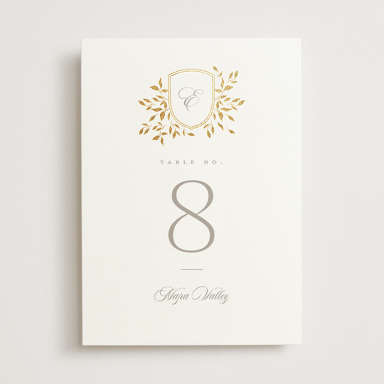 "Aperol" - Table Numbers in Chiffon by Kristie Kern - Front
