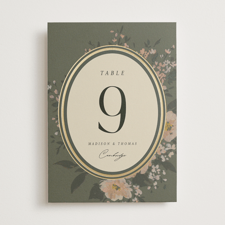 "Madison" - Table Numbers in Thyme by Itsy Belle Studio - Front