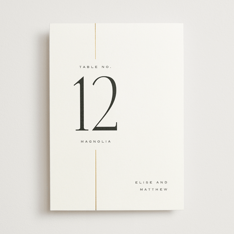"Linear" - Table Numbers in Silk by Laura Hankins - Front