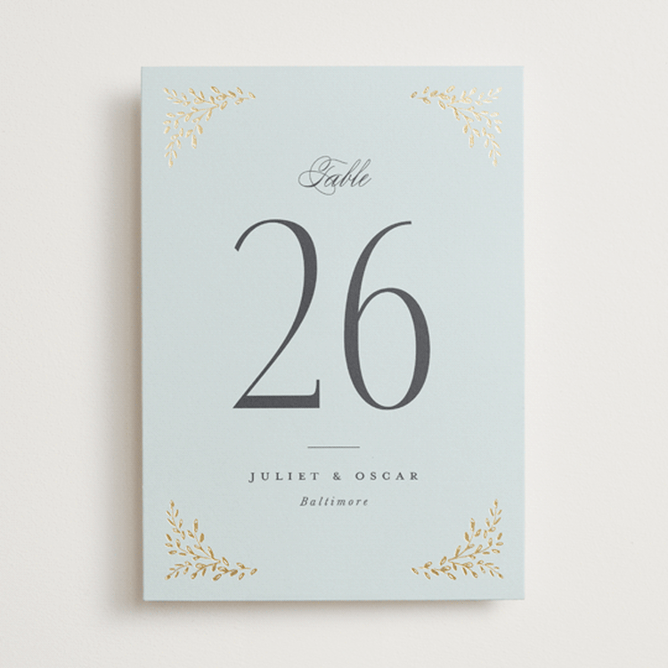 "Enchanted" - Table Numbers in Mist by Laura Hankins - Front