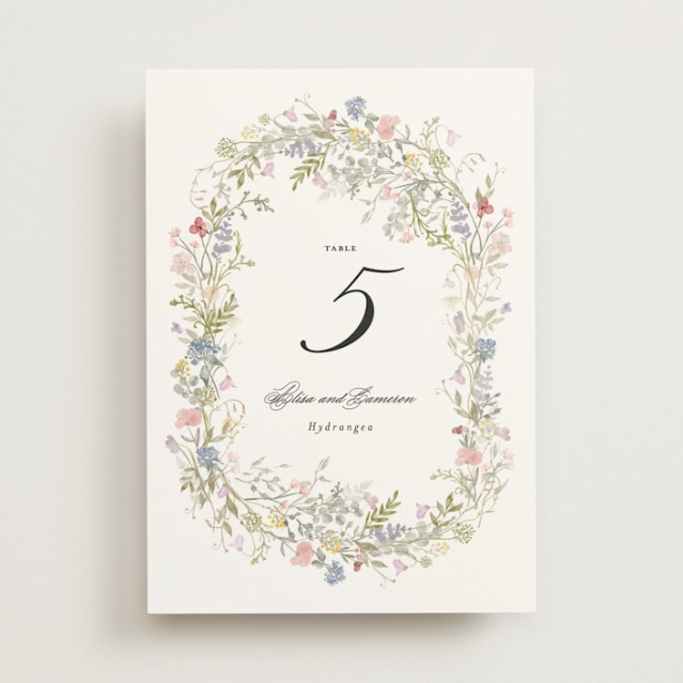 "flowering arch" - Table Numbers in Sage by Lori Wemple - Front
