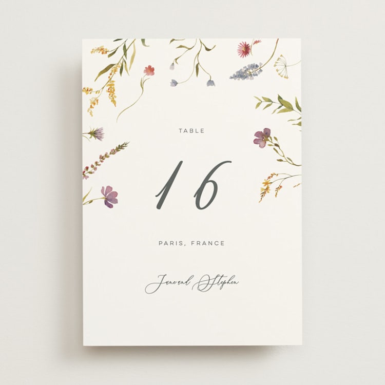"Untied" - Table Numbers in Sherbert by Erin Hodges - Front
