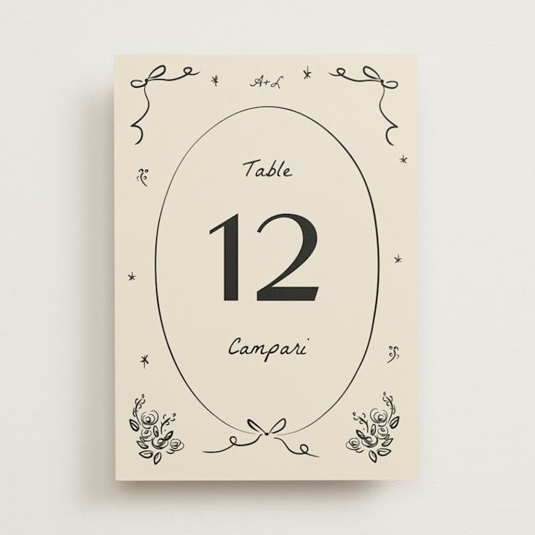 "Roses" - Table Numbers in Vanilla by Ani Somi - Front