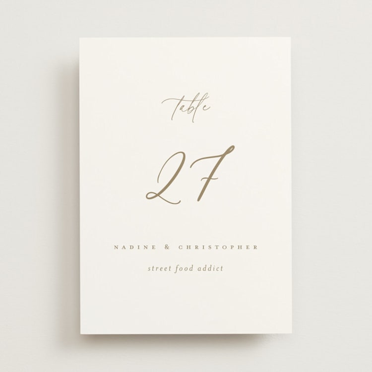 "spiku" - Table Numbers in Pearl by chocomocacino - Front