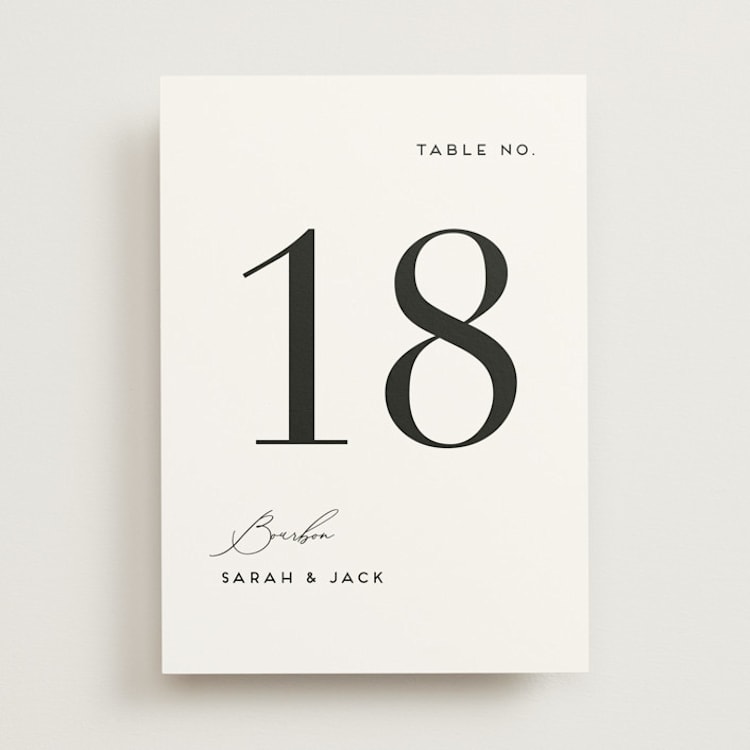"the script" - Table Numbers in Tuxedo by Genna Blackburn - Front