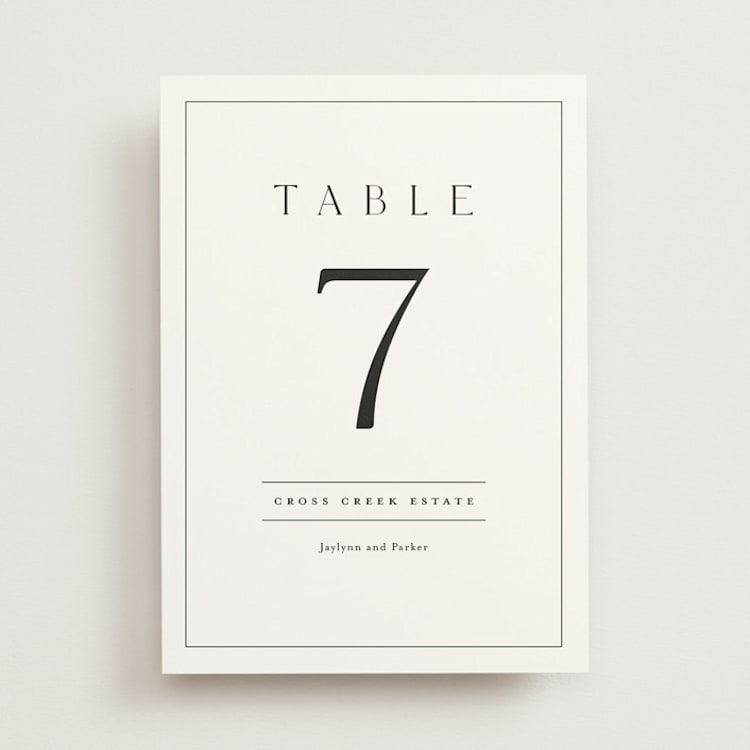 "Warm affection" - Table Numbers in Cotton by Stacey Meacham - Front