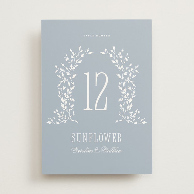 "Hartford" - Table Numbers in Powder by Erin L. Wilson - Front