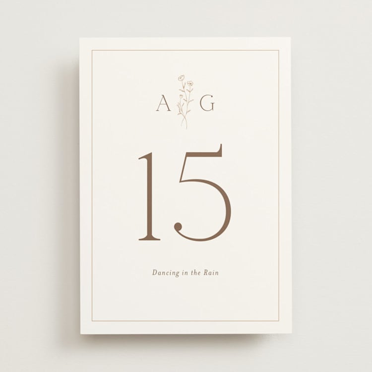 "Kouignette" - Table Numbers in Chiffon by chocomocacino - Front