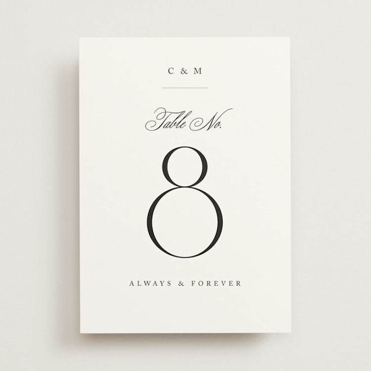"Conley" - Table Numbers in Leaf by Kristie Kern - Front