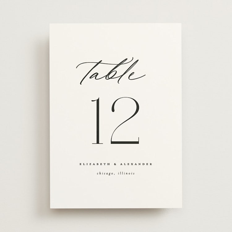 "Grande" - Table Numbers in Cotton by Carolyn Nicks - Front