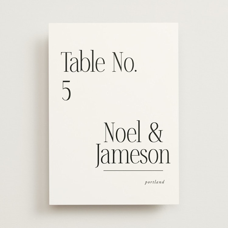 "Modern Space" - Table Numbers in Cloud by Ashlee Townsend - Front