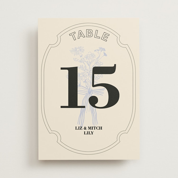 "Sealed" - Table Numbers in Daisy by Baumbirdy - Front