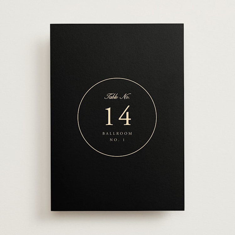 "Elegant and Formal" - Table Numbers in Sunshine by Jen Ramsey - Front