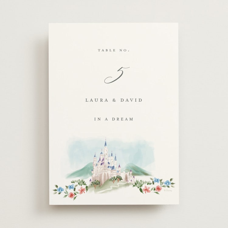 "Disney's Once Upon In a Dream" - Table Numbers in Spring by Petra Kern - Front