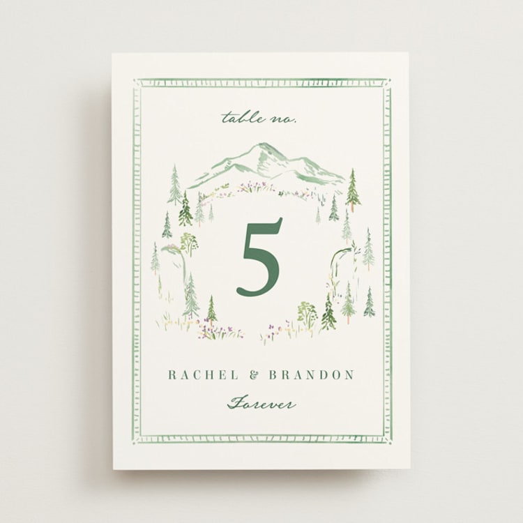 "Plain Air" - Table Numbers in Meadow by Petra Kern - Front