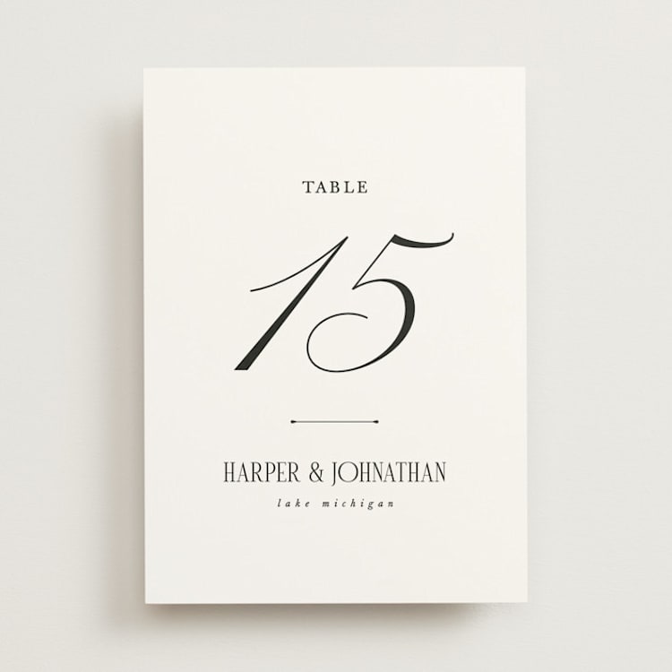 "Mirin" - Table Numbers in Diamond by Kate Ahn - Front