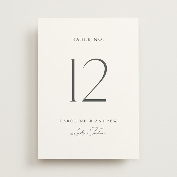 "Contemporary" - Table Numbers in Cotton by Vanessa Doyle - Front