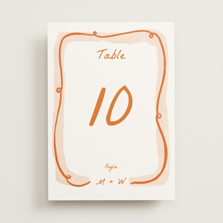 "Giardino" - Table Numbers in Flame by Pati Cascino - Front