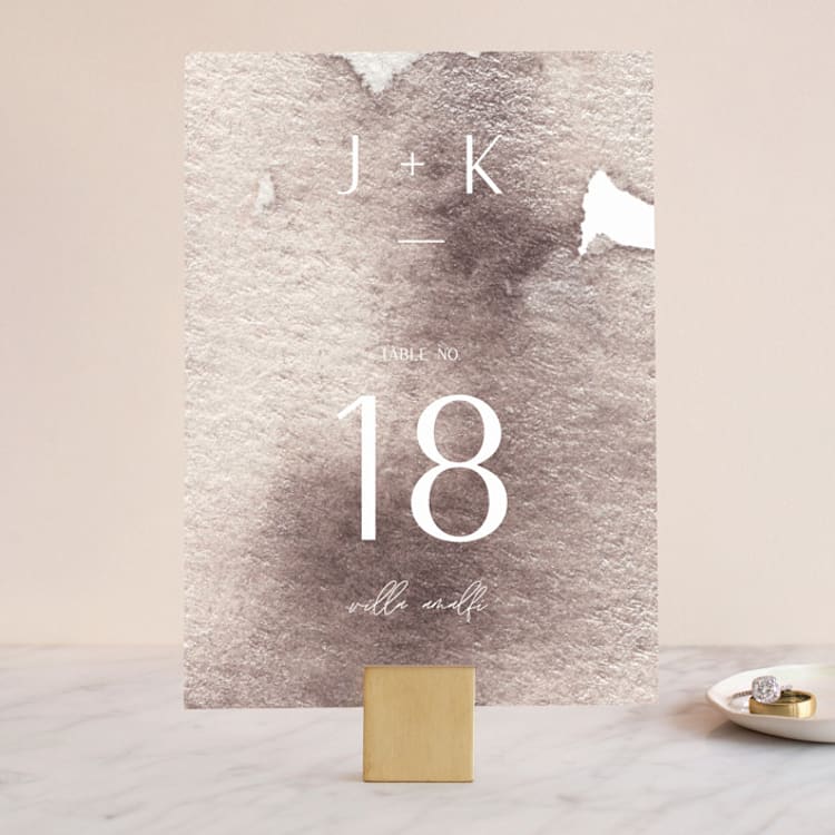 "requiem" - Table Numbers in Zen by silverscreen studio - Front