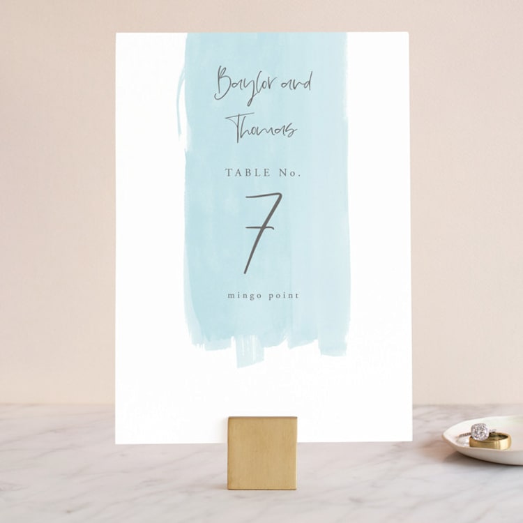 "So Delightful" - Table Numbers in Sky by Erika Firm - Front