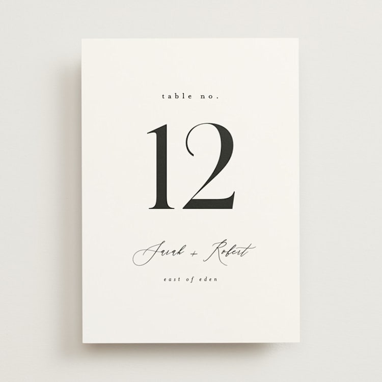 "Corison" - Table Numbers in Classic by Kelly Schmidt - Front