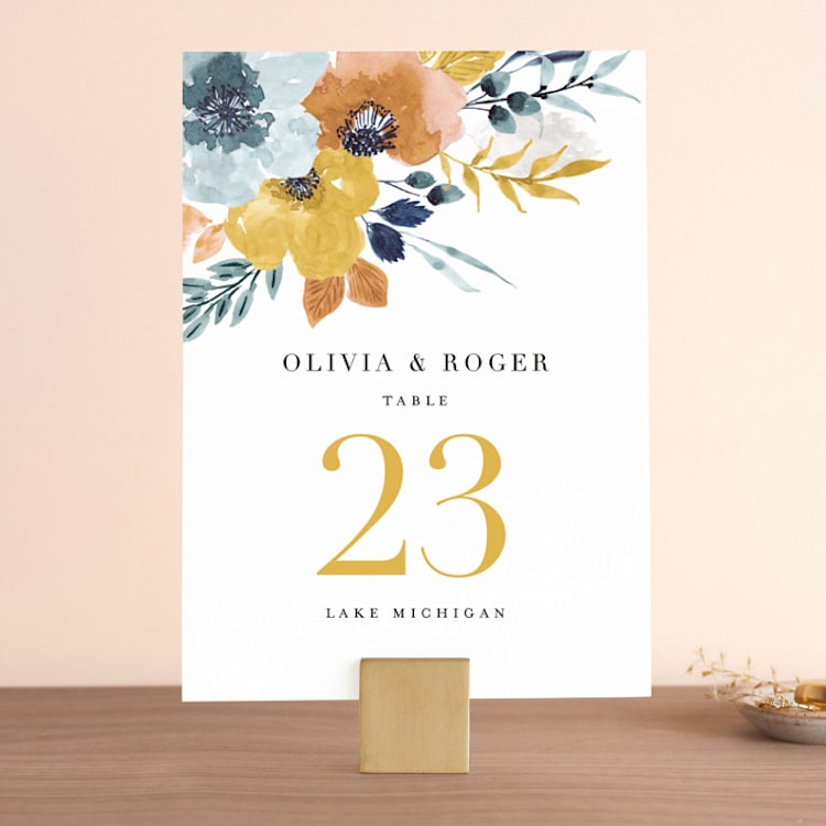 "Daydream" - Table Numbers in Honey by Beth Schneider - Front