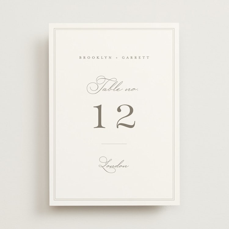 "Overlapping" - Table Numbers in Cotton by Amy Kross - Front