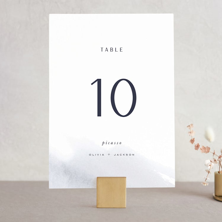 "Blueridge" - Table Numbers in Ocean by Leah Bisch - Front
