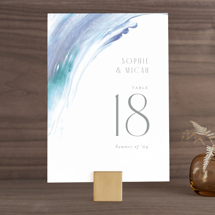 "apogean tide" - Table Numbers in Lagoon by Jennifer Wick - Front