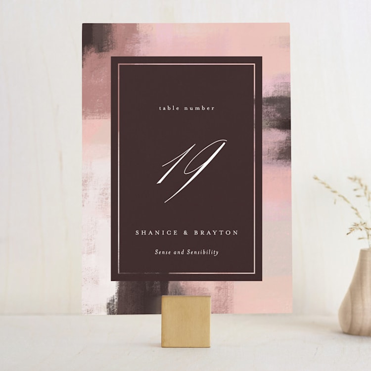 "Soft Overlay" - Table Numbers in Cloud by Mansi Verma - Front