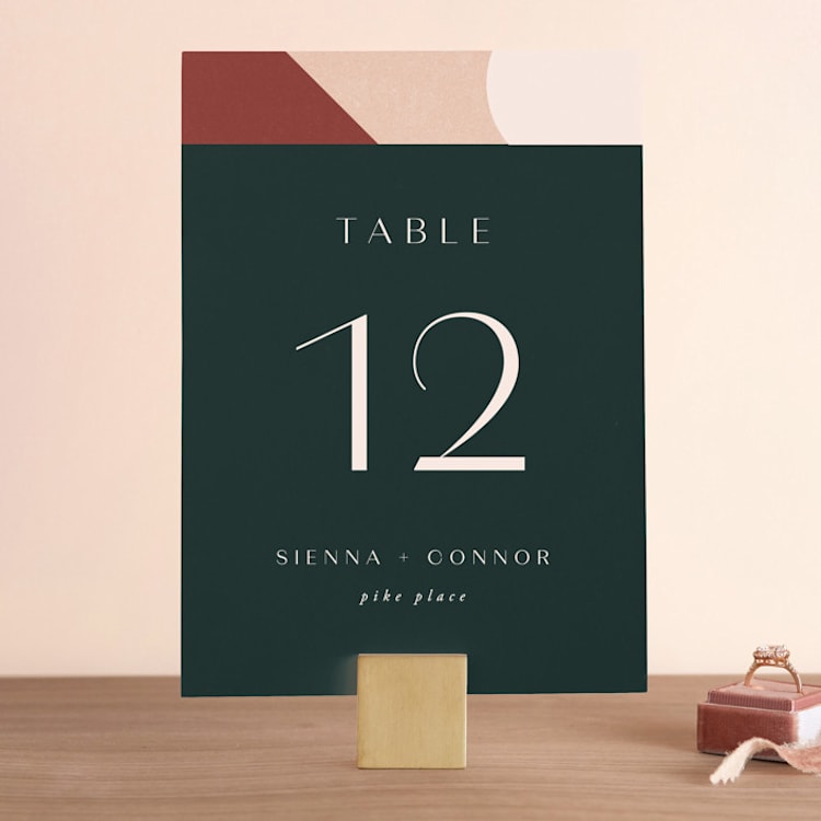 "archway" - Table Numbers in Forest by Jen Banks - Front