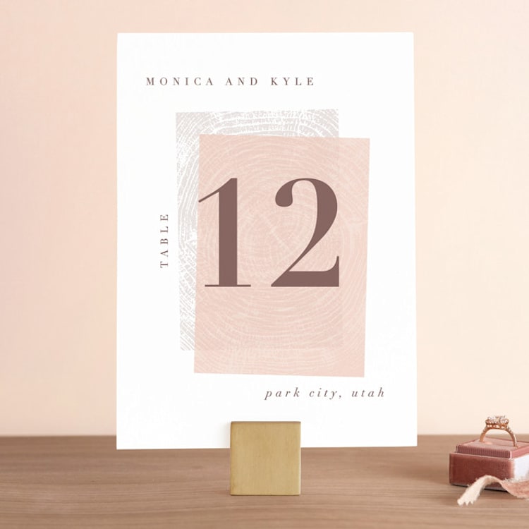 "engrained" - Table Numbers in Blossom by Robin Ott - Front