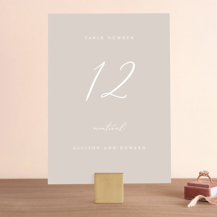 "So Inlove" - Table Numbers in Cloud by Jhudy - Front