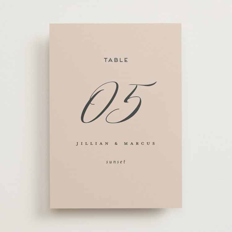 "Picturesque" - Table Numbers in Linen by Christie Garcia - Front