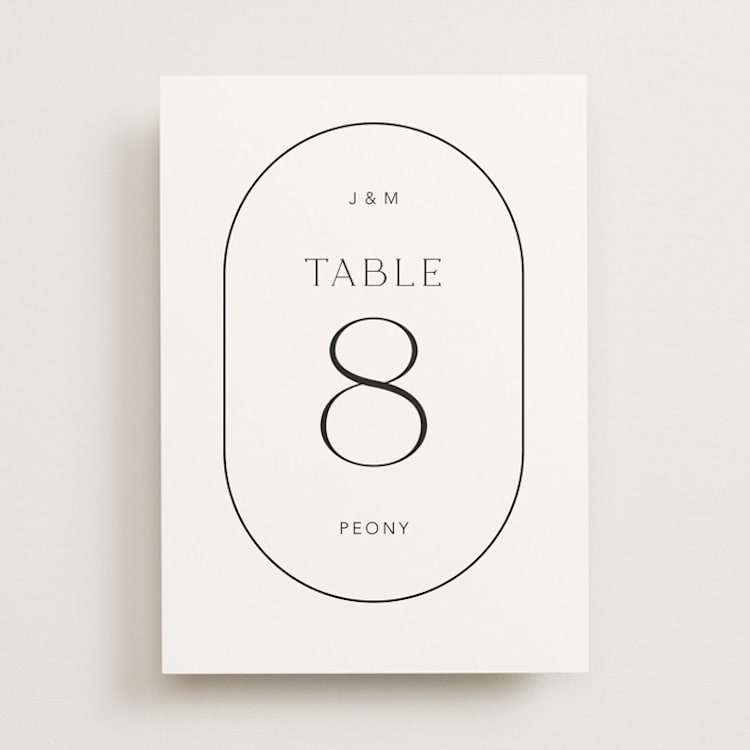 "Picture Perfect" - Table Numbers in Opal by Jennifer Postorino - Front