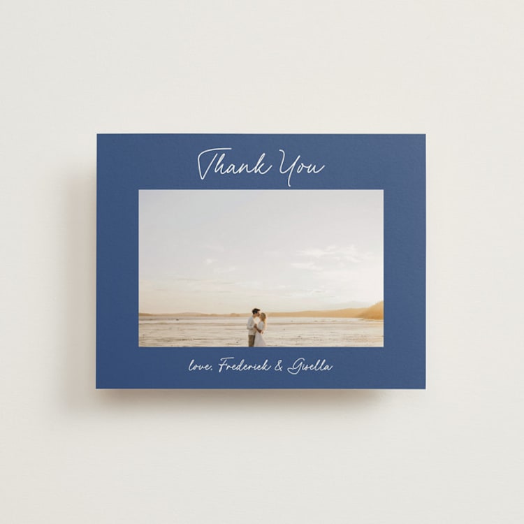 "strazzate" - Flat Wedding Thank You Cards in Santorini by chocomocacino - Front