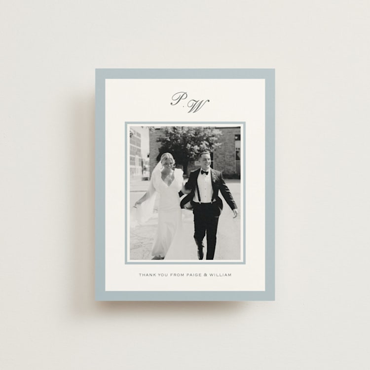 "briland" - Flat Wedding Thank You Cards in Sky by Sara Hicks Malone - Front