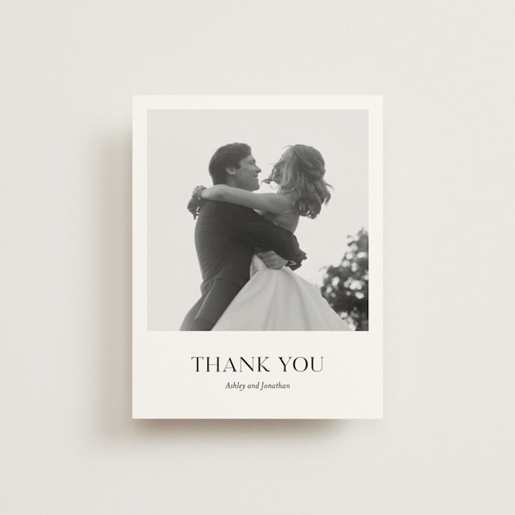 "Have and Hold" - Flat Wedding Thank You Cards in Porcelain by Eric Clegg - Front