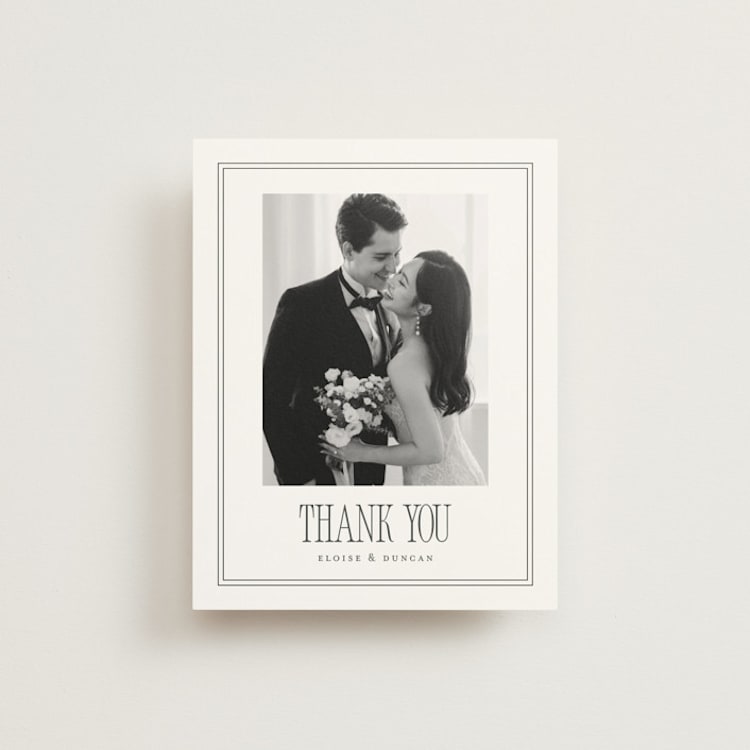 "ris al’amande" - Flat Wedding Thank You Cards in Sugar by chocomocacino - Front