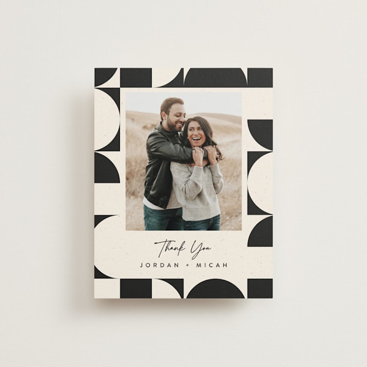"Kenai" - Flat Wedding Thank You Cards in Shadow by Carly Reed Walker - Front