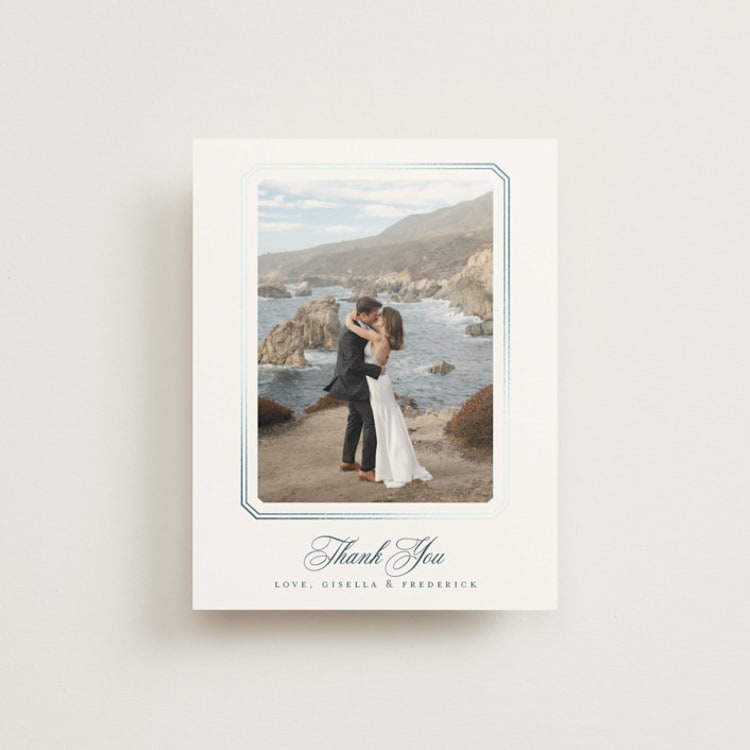 "othellolagkage" - Foil-Pressed Flat Wedding Thank You Cards in Pearl by chocomocacino - Front