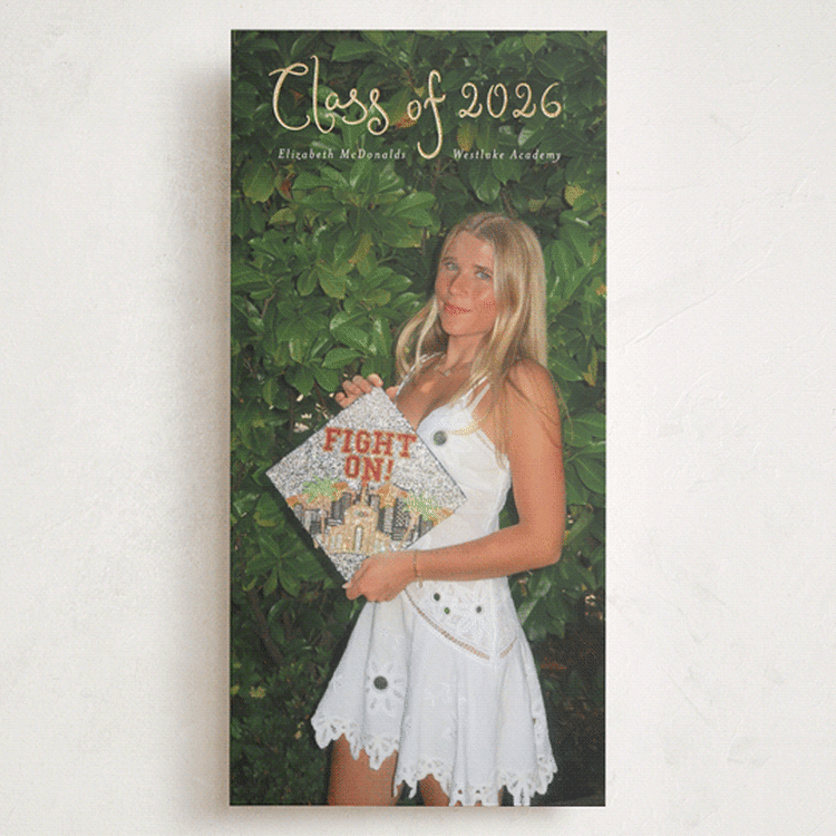 "Magnolia" - Graduation Announcements in Cotton by Maja Cunningham - Front