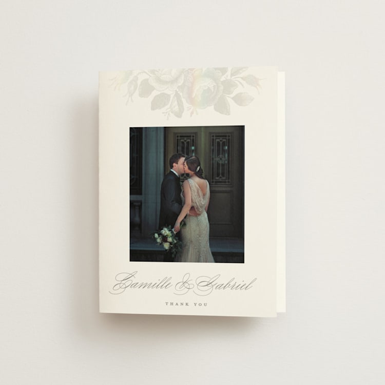"Idyllic" - Gloss-Press® Thank You Cards in The Pearl by Design Lotus - Front