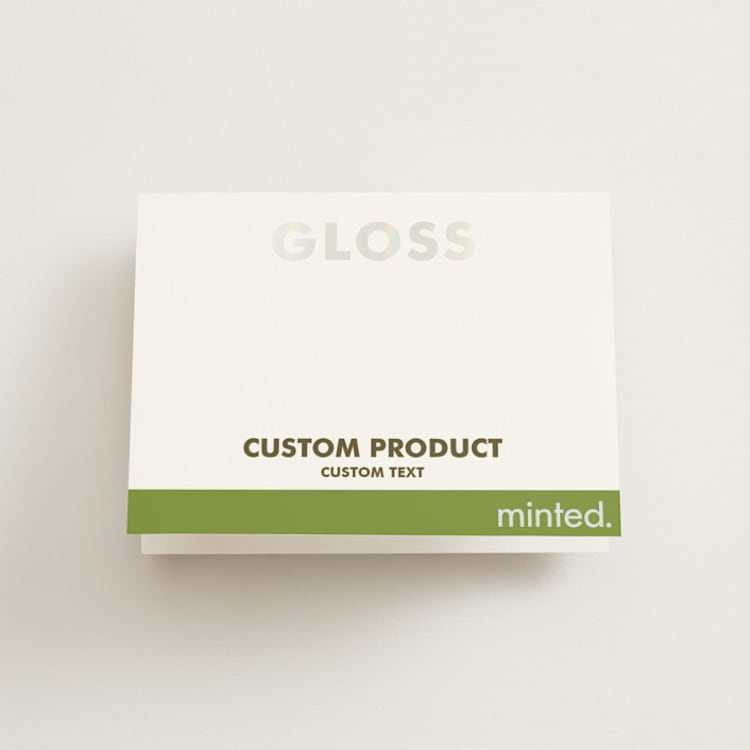 "Landscape Custom" - Gloss-Press® Thank You Cards in Iridescent Pearl by Minted - Front