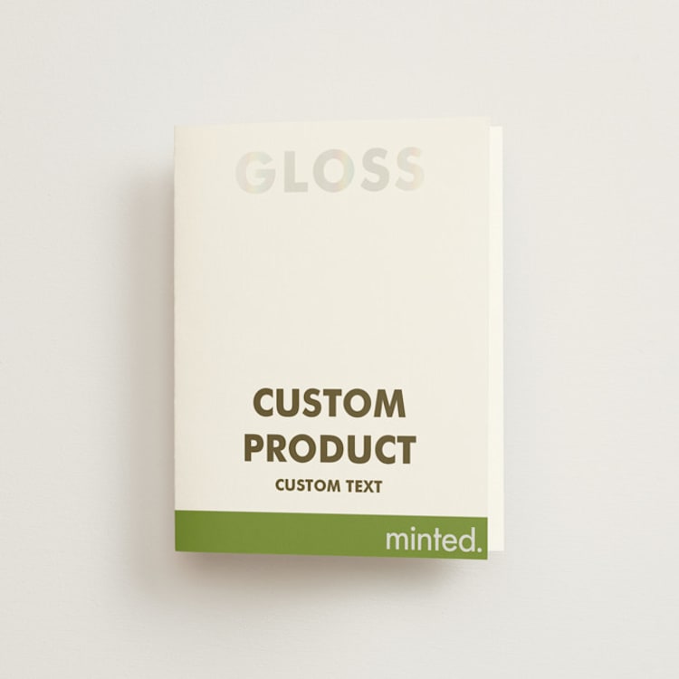 "Portrait Custom" - Gloss-Press® Thank You Cards in Iridescent Pearl by Minted - Front