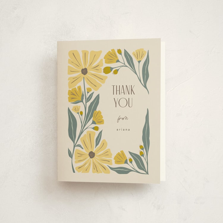 "storybook garden" - Party Thank You Cards in Buttercup by Karidy Walker - Front
