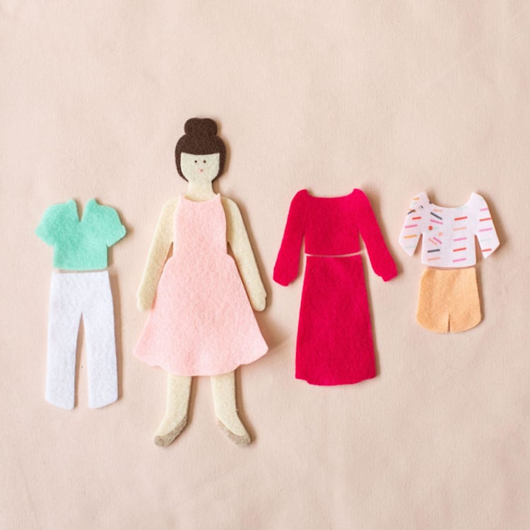 "Felt Doll Starter Set - Hazelnut" - Toys in multicolor by Lowercase Toys