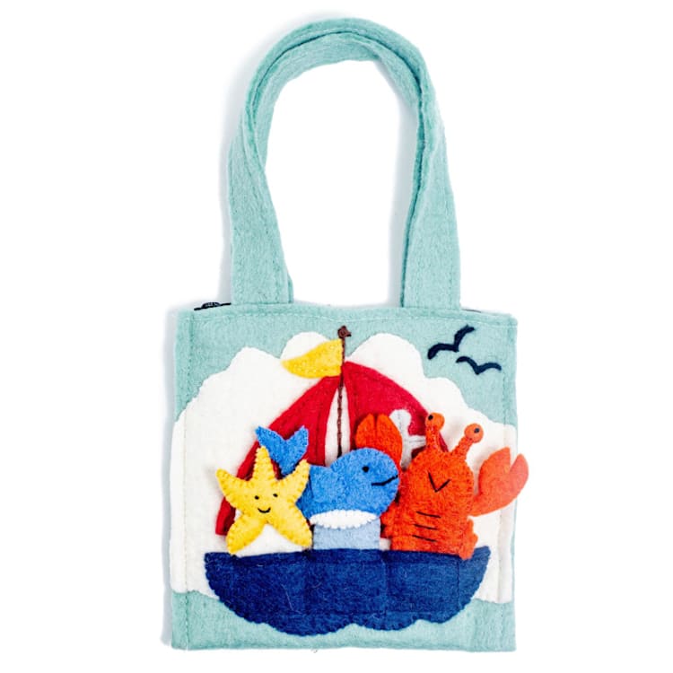 "Nautical Puppet Bag" - Toys in multicolor by Global Goods Partners